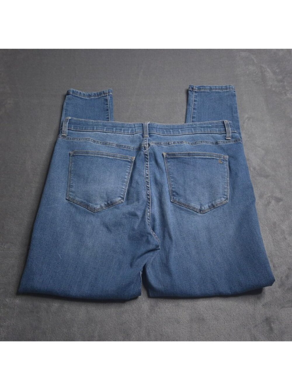 LulaRoe Womens Skinny Ankle Jeans 32 High Rise Medium Wash Stretch Pockets - Picture 2 of 8